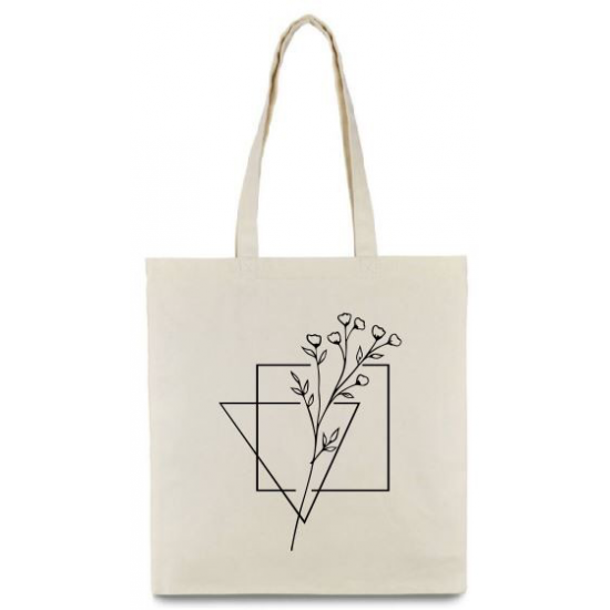 Екосумка шопер саржа з принтом